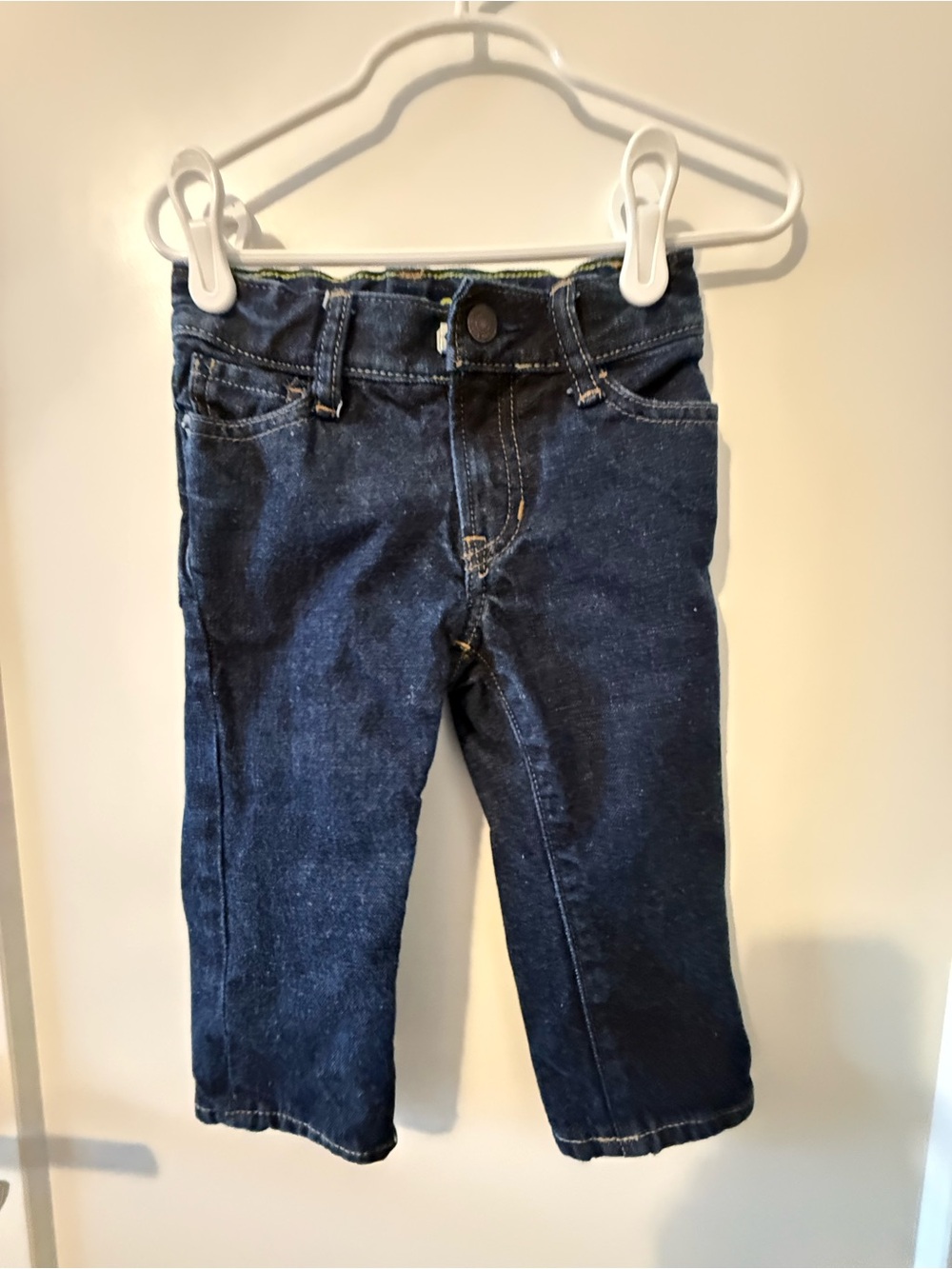 GAP Toddler Dark Blue Lined Denim Jeans